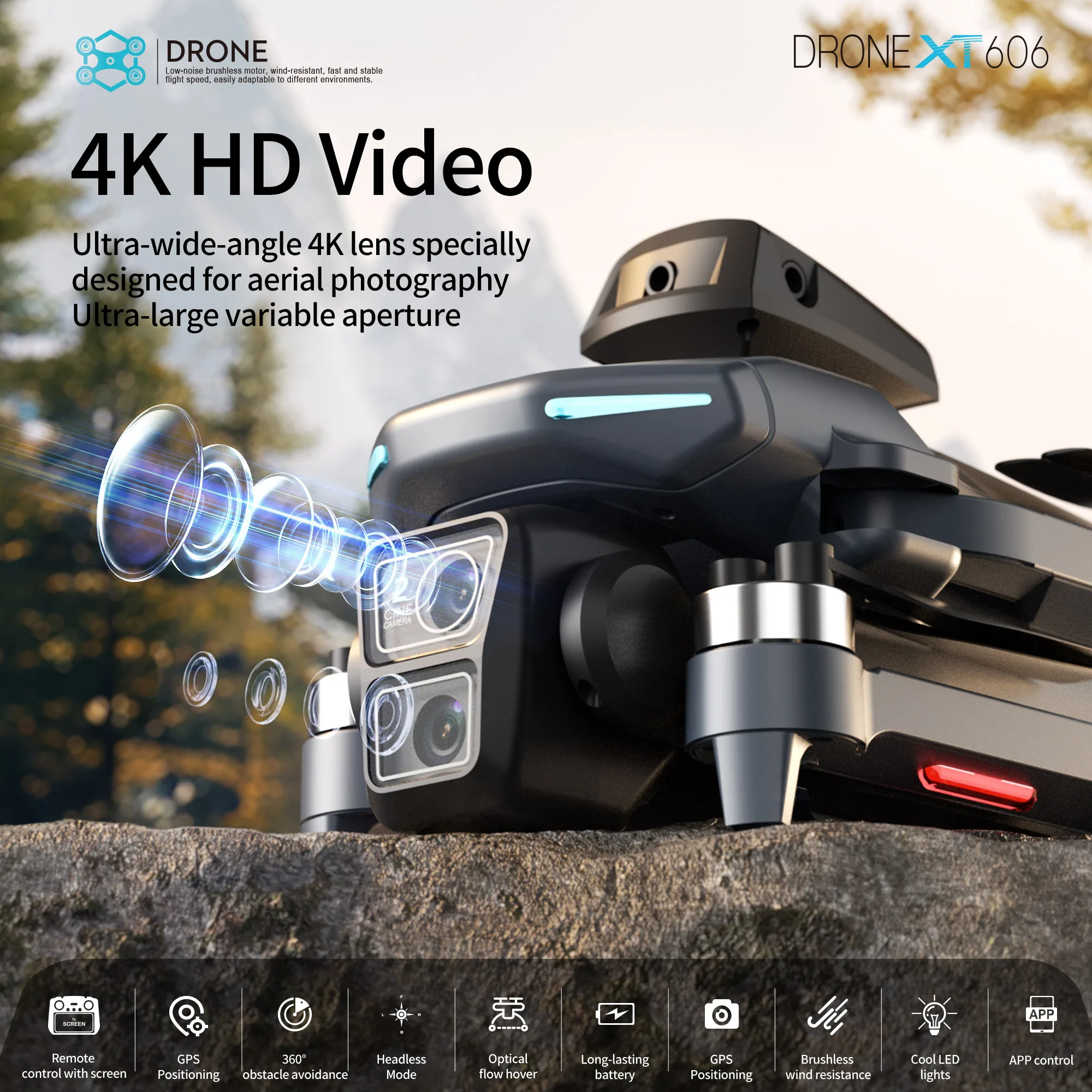 Original XT606 MAX GPS Drone 4 - đánh giá và giá Drone Kit Professional